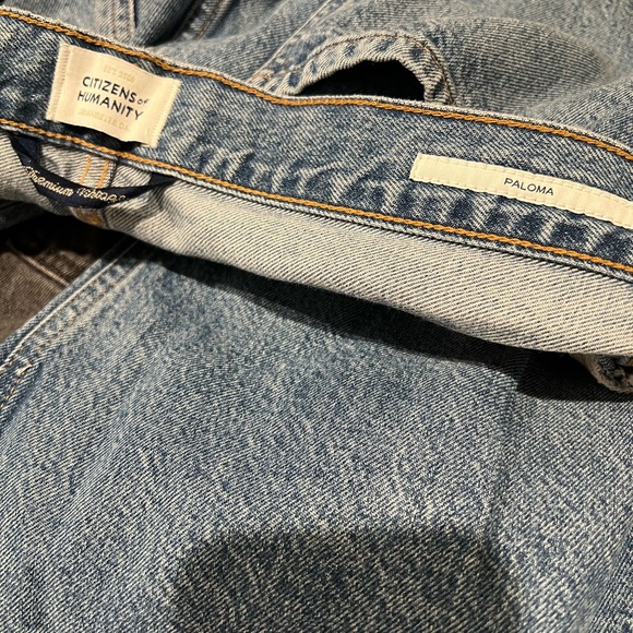 Citizens Of Humanity Paloma Baggy Light Blue Wide Leg Jeans - Picture 3 of 7